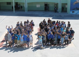 Coral Shores Class of 2018 - A group of people in front of a crowd posing for the camera - Coral Shores High School