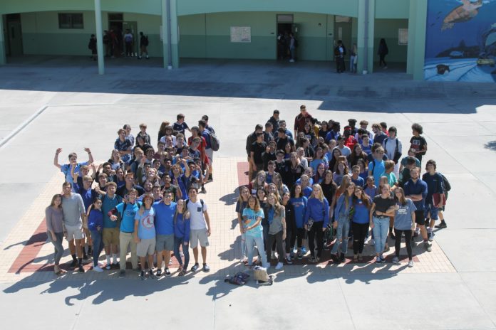Coral Shores Class of 2018 - A group of people in front of a crowd posing for the camera - Coral Shores High School
