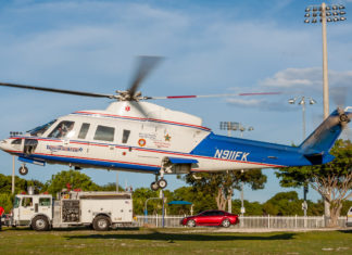 ‘Life or death program’ - A helicopter parked in a parking lot - Florida Keys