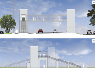 FDOT to unveil pedestrian bridge design - A close up of a bridge - Bridge