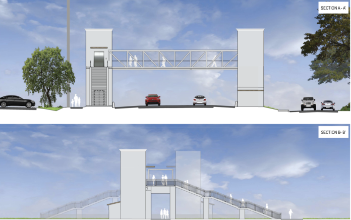 FDOT to unveil pedestrian bridge design - A close up of a bridge - Bridge
