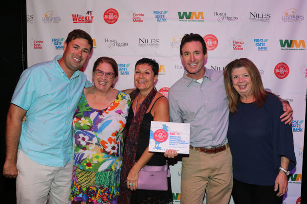 And the Winners Are! - A group of people posing for a photo - Key West Theater