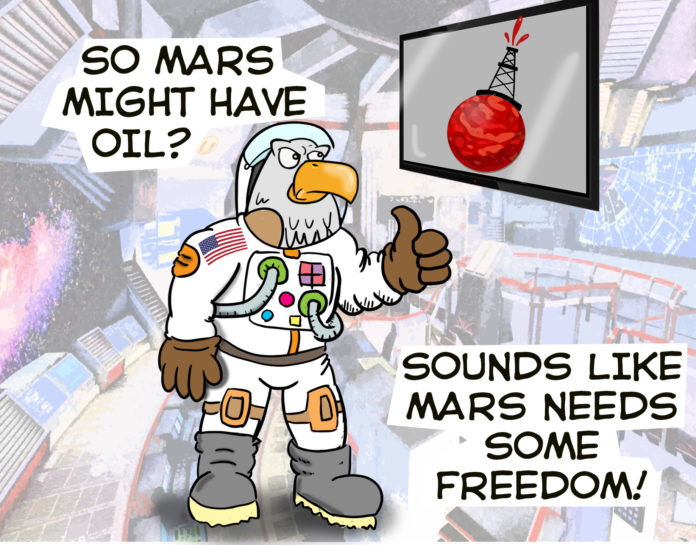 How the Keys can make Mars totally awesome - A close up of a newspaper - Illustration