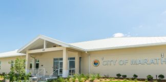 REORGANIZATION AT MARATHON CITY HALL - A large lawn in front of a house - Florida Keys
