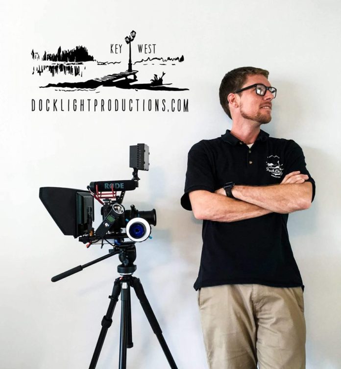 Local Key West Film Maker’s Journey Offers Hope and Inspiration - A man standing next to a tripod - Filmmaking