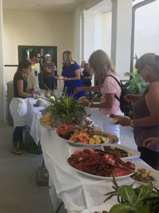 Teri Johnston is Officially Key West’s Newest Mayor - A group of people sitting at a table with food - Buffet