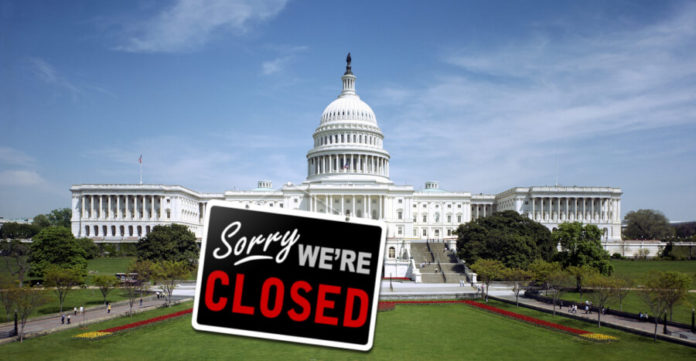 Top 10 Signs the Federal Government is Shut Down in the Keys - A sign in front of a building - United States Capitol