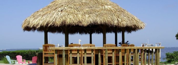 City addresses rash of unpermitted tiki huts - The roof of a building - Thatching