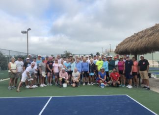 KCB pickleball players raise funds for new courts - A group of people on a court - Florida Keys