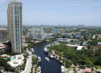 Duval Street promenade pilot approved by city commission - A large body of water with a city in the background - The Las Olas Grand Condominium