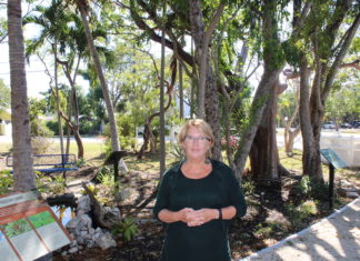 REEF director hits the ground running - A person standing next to a tree - Tree