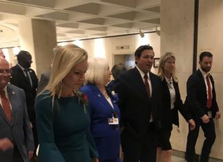 BACK IN SESSION – Raschein reviews legislative priorities - Ron DeSantis et al. standing next to a man in a suit and tie - Public Relations