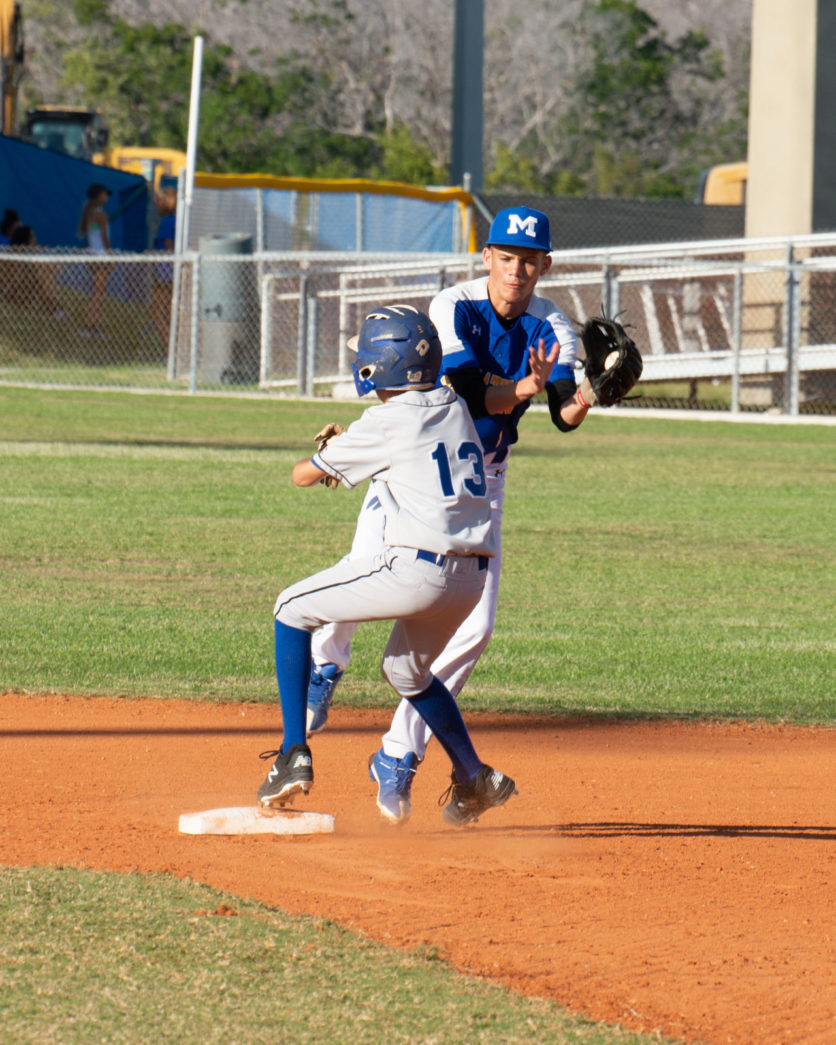 Marathon High baseball team begins season - A baseball player pitching a ball on a field - Baseball