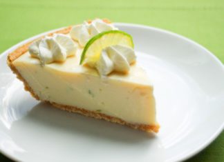 In this week’s Key Lime Pie Hole… David Sloan solves 100-Year Mystery! - A piece of cake on a plate - Key lime pie