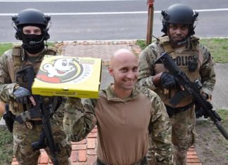 Top Ten REAL Florida Man Headlines - A group of people in uniform - Pizza