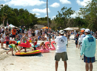 Island Fest in Islamorada: Cool Music and Hot Cars - A group of people standing in front of a crowd - Festival