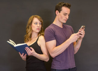 Heating up at Waterfront: “Sex with Strangers” Review - Tim Torre and woman holding each other - Florida Keys