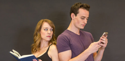 Heating up at Waterfront: “Sex with Strangers” Review - Tim Torre and woman holding each other - Florida Keys