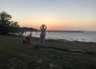 Kayak dock proposed for Sunset Park on Grassy Key - A person that is standing in the grass near water - Sunset Bay Park on Grassy Key