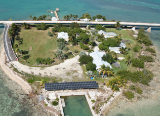 Governor makes first official visit to the Keys - A bridge over a body of water - Pigeon Key Foundation & Marine Science Center