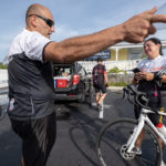 Cyclists go 125 miles to support children’s shelter - A man riding on the back of a bicycle - Bicycle