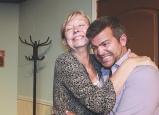 Family ‘dramedy’ ready for MCT Family ‘dramedy’ ready for MCT - A man and a woman looking at the camera - Hug