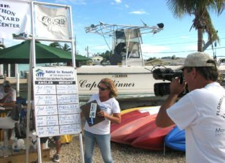 Go Fishing! Mother’s Day Dolphin Tournament in Marathon - A group of people standing in front of a boat - Habitat for Humanity of the Middle Keys