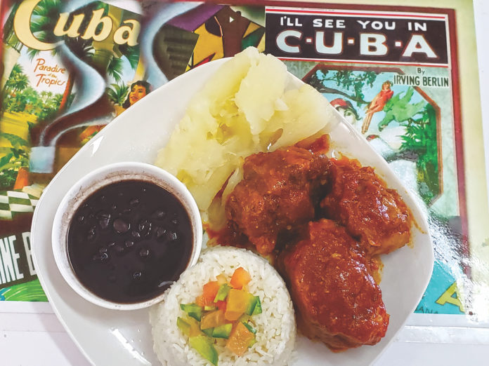 The best Cuban food is found at Juice Paradise - A plate of food - Cuban cuisine