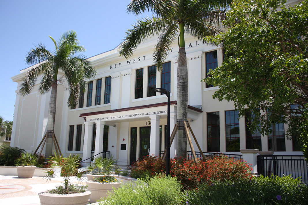 The Great City Manager Debate: Part II - A house with bushes in front of a building - Key West City Hall