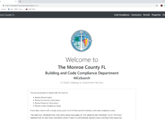 MONROE COUNTY BUILDING DEPARTMENT LAUNCHES NEW PERMIT, CONTRACTOR, AND CODE SEARCH INTERFACE - A screenshot of a social media post - Monroe County Building Department