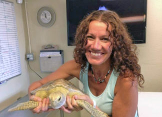 Turtles, wildlife brought Bette Zirkelbach to the Keys - A person holding a fish - Florida Keys