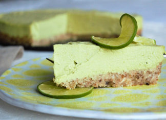 The History of Green Key Lime Pie - A piece of cake on a plate - Key lime pie