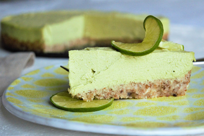 The History of Green Key Lime Pie - A piece of cake on a plate - Key lime pie