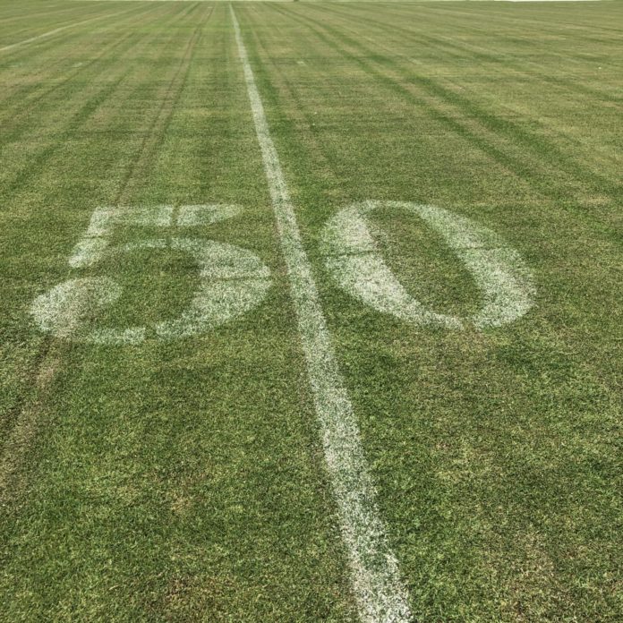 NEW ATHLETIC COMPLEX – MHS teams already at practice - A close up of a green field - Lawn