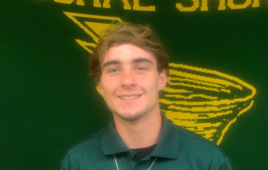 Coral Shores’ Male and Female Athlete of the Week — Aug. 29 - A man smiling and wearing a green shirt - Beard