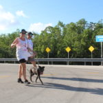 PINK ARMY – Inaugural bra walk in Key Largo sees large support - A man riding a skateboard up the side of a road - Ultramarathon