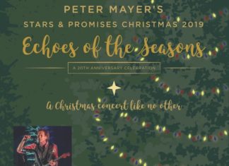 Singing season’s greetings – Peter Mayer brings Christmas to Key West - A group of people on a stage - Christmas tree