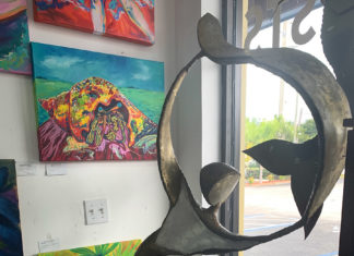 Sculpture donated to bird sanctuary on display in gallery