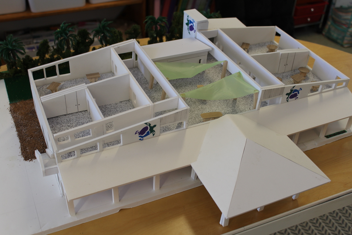 Ocean Studies moving to Key Largo - A box on a table - Scale model