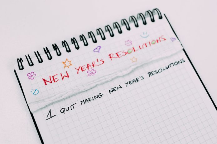 A case against New Year’s resolutions - A close up of a piece of paper - New Year's resolution