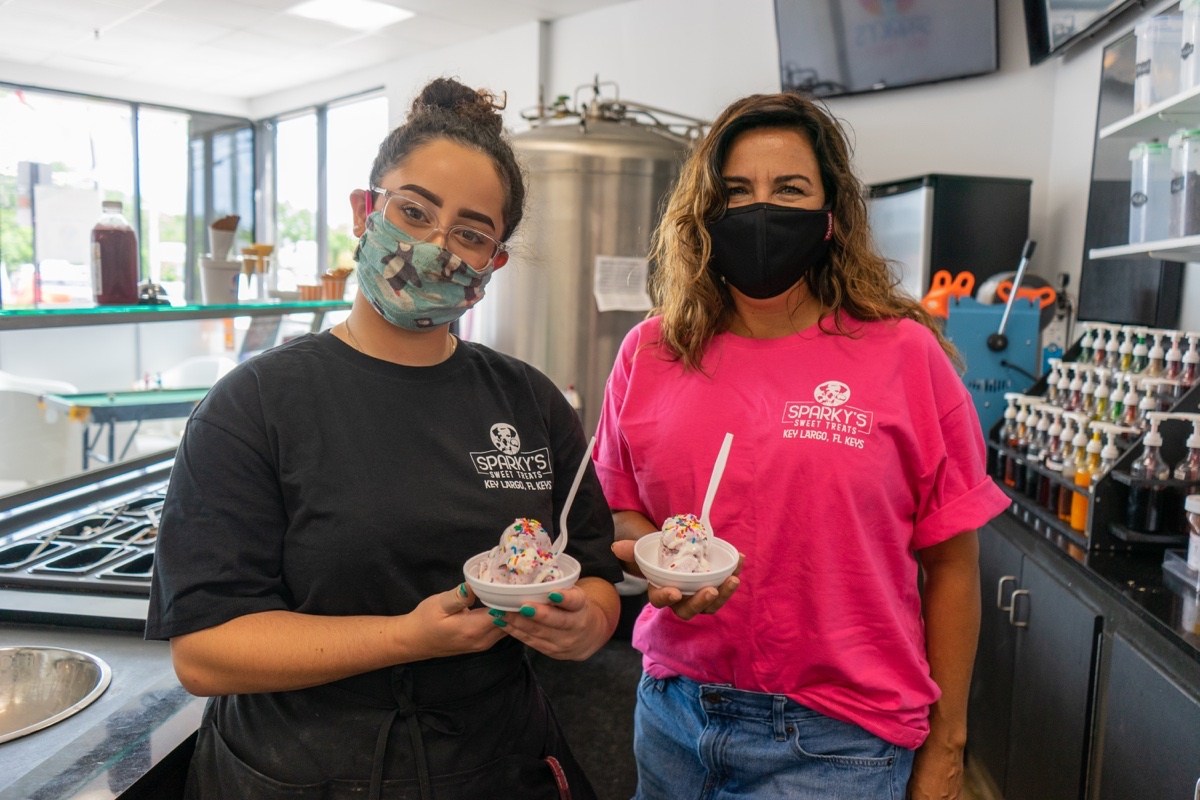Delicious ice cream concoctions in Key Largo