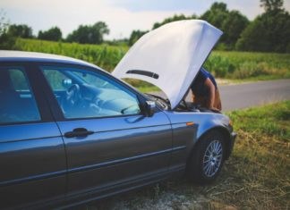 repairing a car