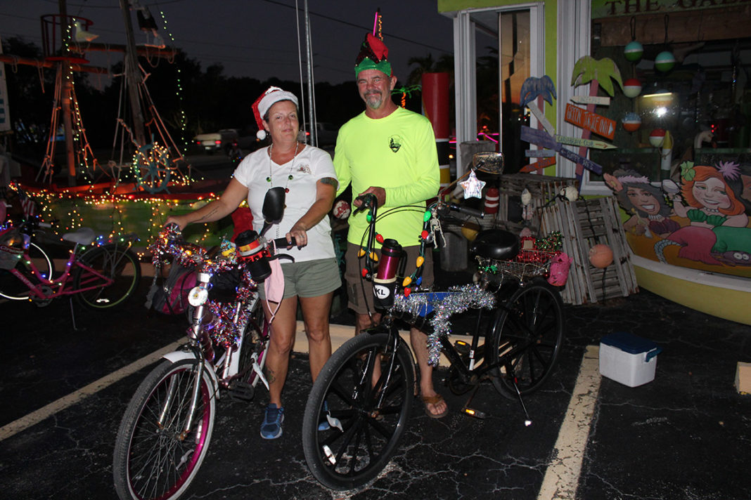 LIGHTED BIKES TAKE TO KEY LARGO NEIGHBORHOODS