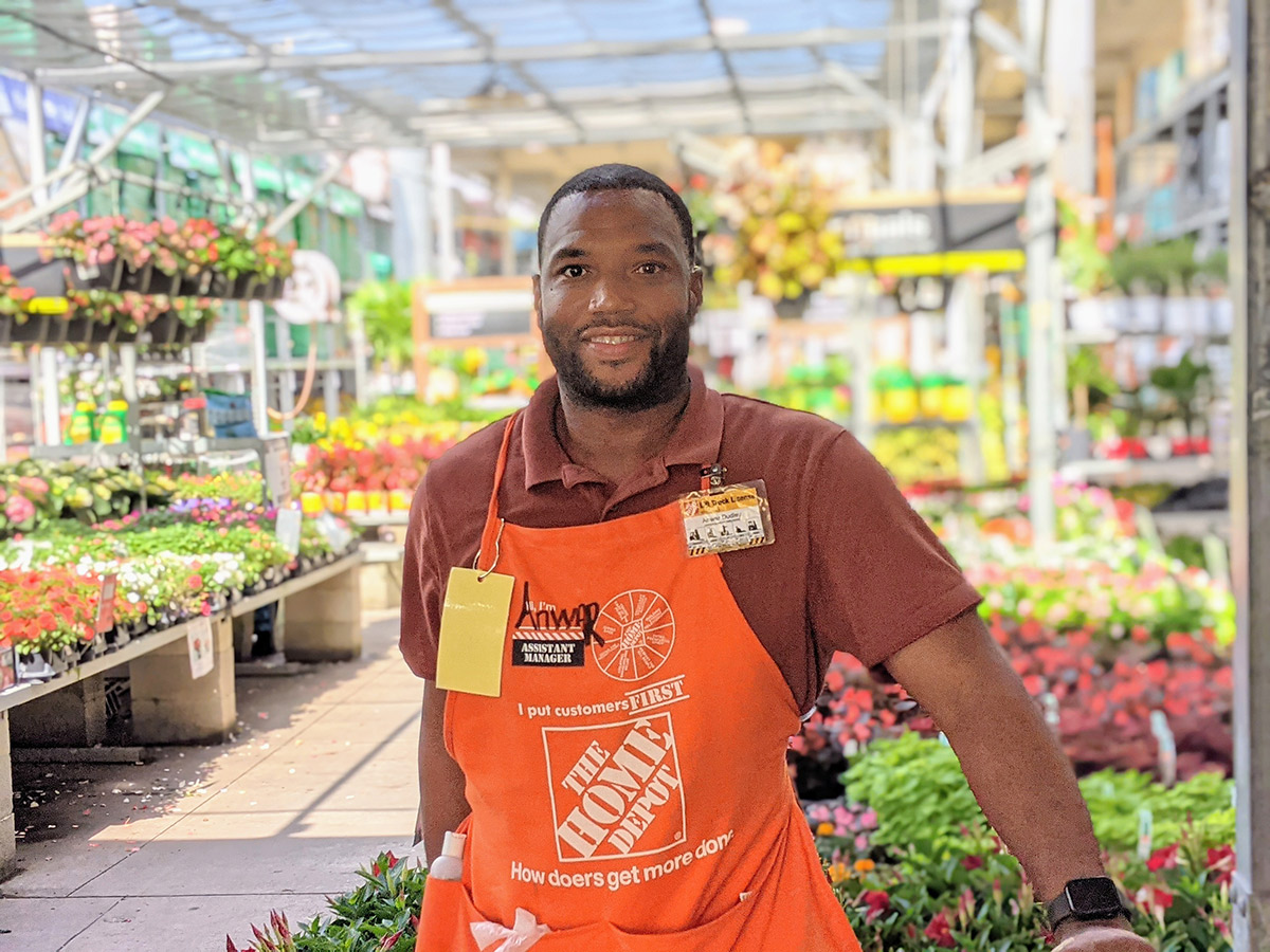 HOMETOWN HOME IMPROVEMENT: 'SMILEY' DUDLEY MAKES THE HOME DEPOT A HAPPY  PLACE