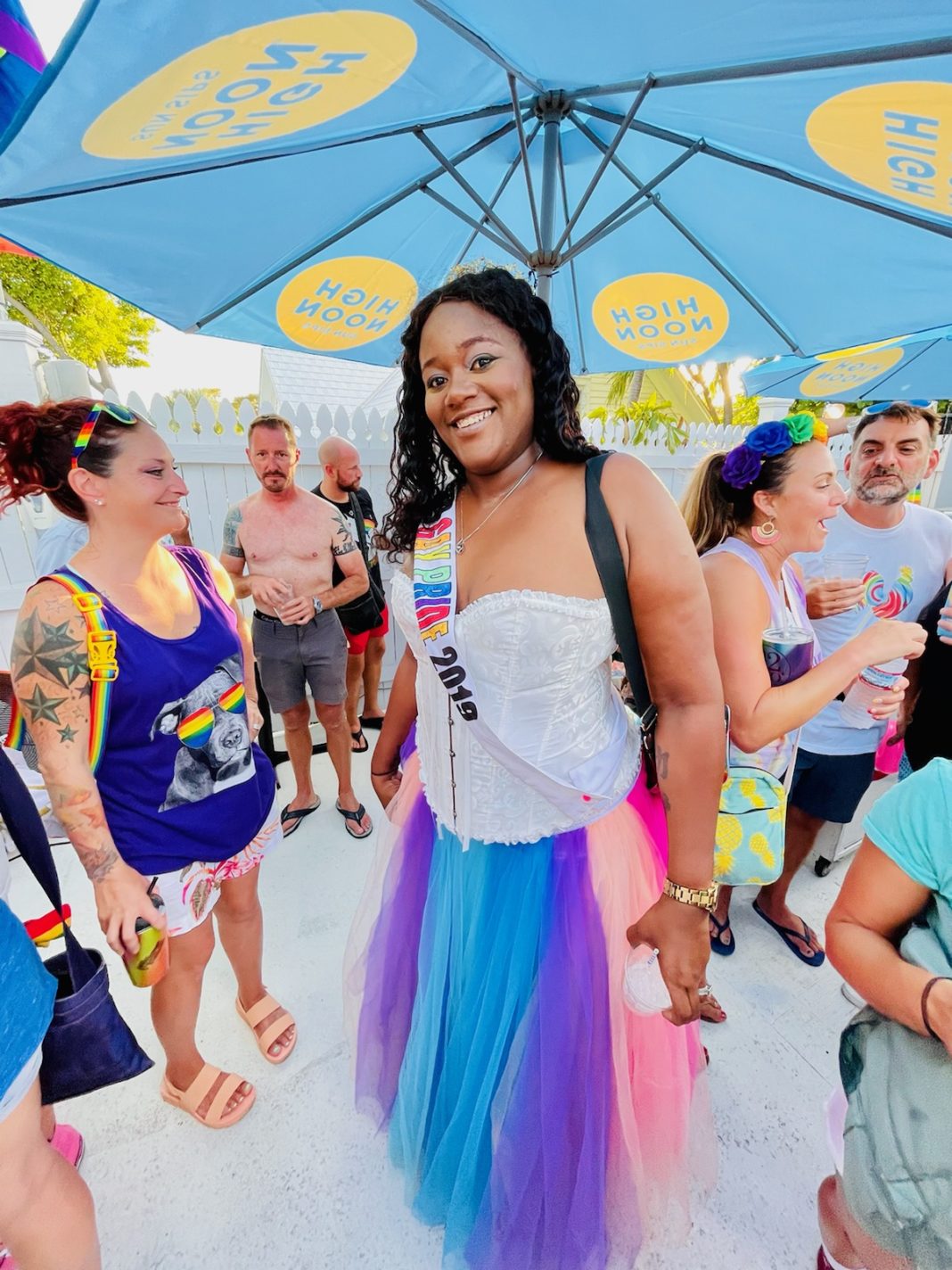 INSIDE THE RAINBOW AT KEY WEST PRIDE EVENT