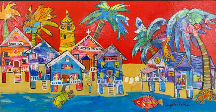 Paradise-Take-a-Look-Around-by-Jackie-Campa-Acrylic-collage