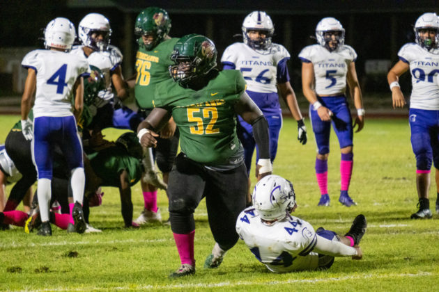 a group of football players on a field