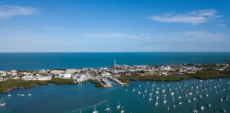 a large body of water filled with lots of boats