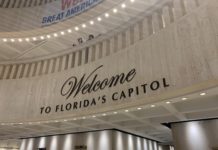 the welcome sign to florida's capitol building