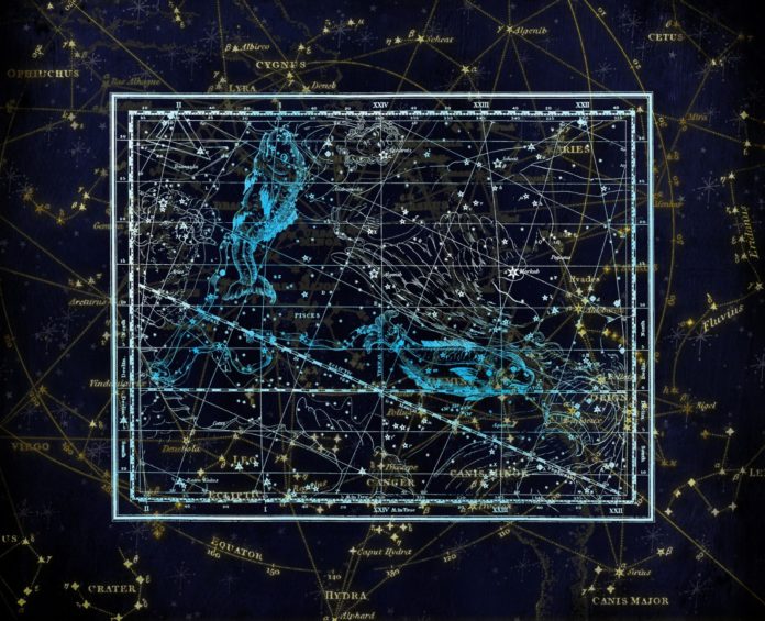a map of the night sky